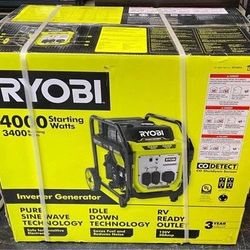 Ryobi RYI4022VNM - 4000W Gasoline Powered Digital Inverter Generator