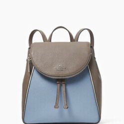 kate spade new york Leila Flap Pebbled Backpack