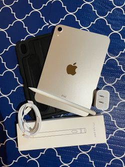 iPad Mini 6th Generation 256GB Starlight Color with Pencil And Accessories