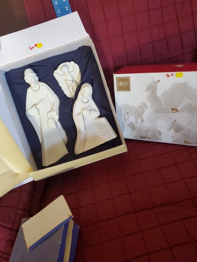 Mikasa Porcelain Christmas Holiday Figurines