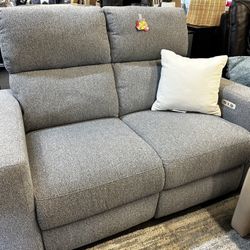 Electric Loveseat Light Grey 