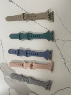 Apple Watch Silicone Bands – Set of 5