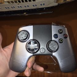 OUYA Video Game Controller (Grey/Black) Model OGC1 Tested