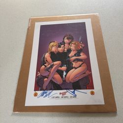 Dynamic Forces Danger Girl Signed Art Print / Lithograph 153/500
