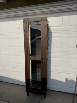 Rustic display cabinet