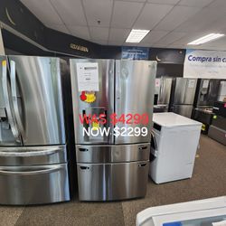 30 Cu. Ft. 4 Door French Door Refrigerator,  Door IN Door Full Convert Drawer