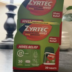 Zyrtec Adult Hives Relief Treatment Cetirizine Tablet - 30ct