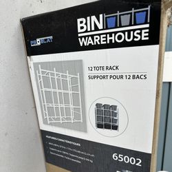 Storage Rack For Bins - New In Unopened Box