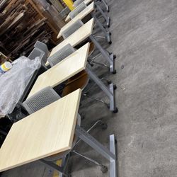 Herman Miller Office Training Classroom Tables 36x20 Adjustable Height 