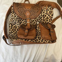 Leather Purse Backpack 