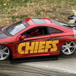 Show Glow Jada 1:18 Celica KC Chiefs 