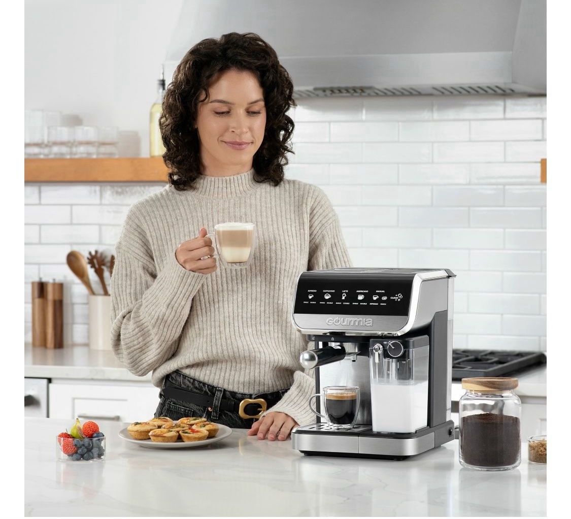 Gourmia Espresso, Cappuccino, Latte Americano Maker with