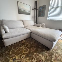 Living Spaces Modular 3 piece Sectional Couch