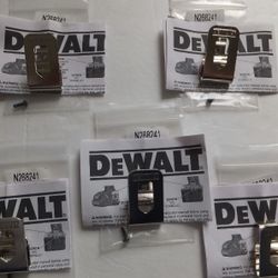  5 PACK Genuine DEWALT Belt Clip Hook 20V Drill Driver N268241 N169778 