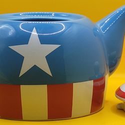 Marvel Comics The Avengers Captain America Shield Teapot