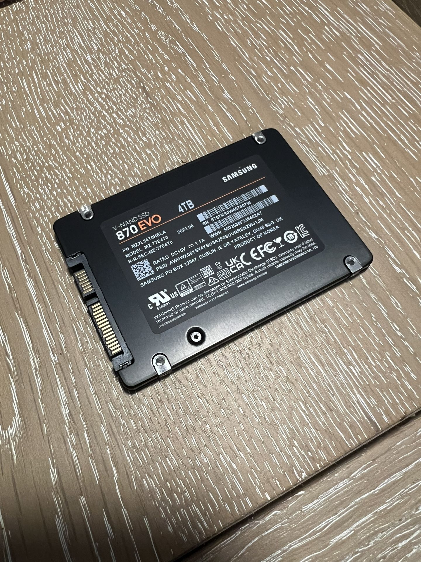 Samsung 870 Evo 4tb Gaming Computer Pc Ssd