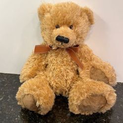 Russ Berrie Teddy Bear Brawson Light Brown Plush 14in Soft Stuffed Animal Toy 