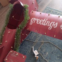 CHRISTMAS YARD DECOR! AIRPLANE