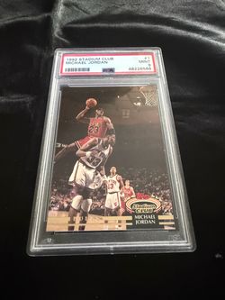 1992 Topps Stadium Club Michael Jordan PSA 9