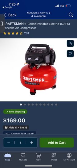 Craftsman Battery Compressor With Battery