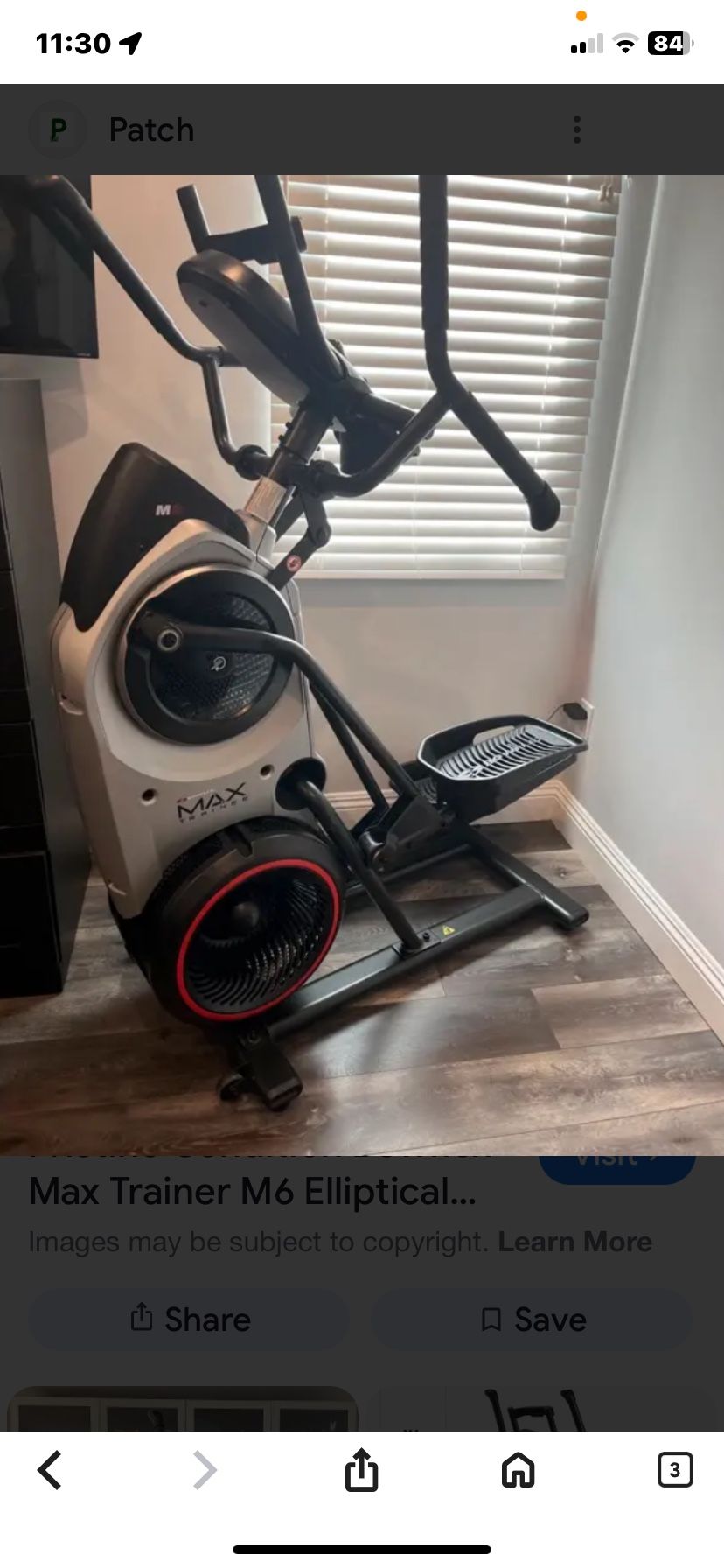 BOWFLEX max trainer elliptical