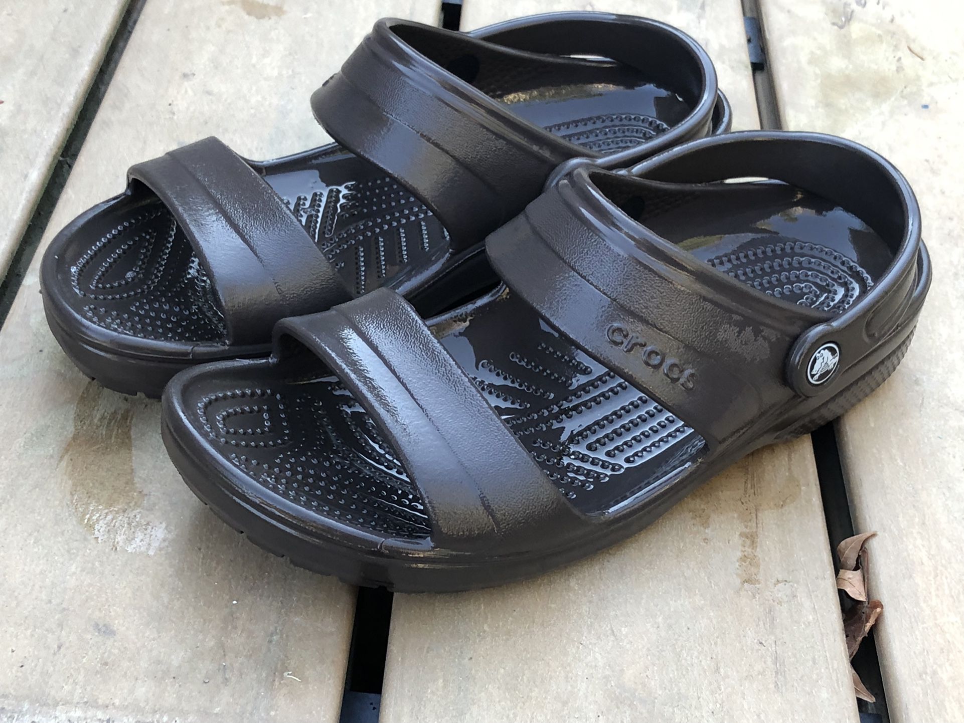 Crocs Men's Brown Water Sport Sandals Size 9