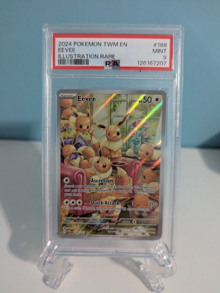 Eevee IR pokemon card 188/167 PSA 9