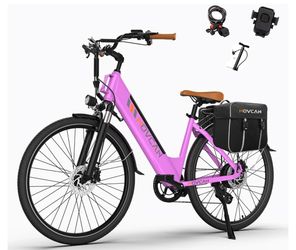 Movcan V80 Electric Bike, 1000W Motor 28MPH 26'' City Cruiser Ebike for Adults, 48V 13Ah Removable Battery Up to 70 Miles, 7-Speed Dual Disc Brake, Mo