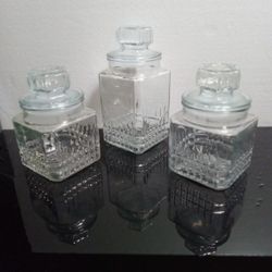 Vintage Koeze Glass Canisters 