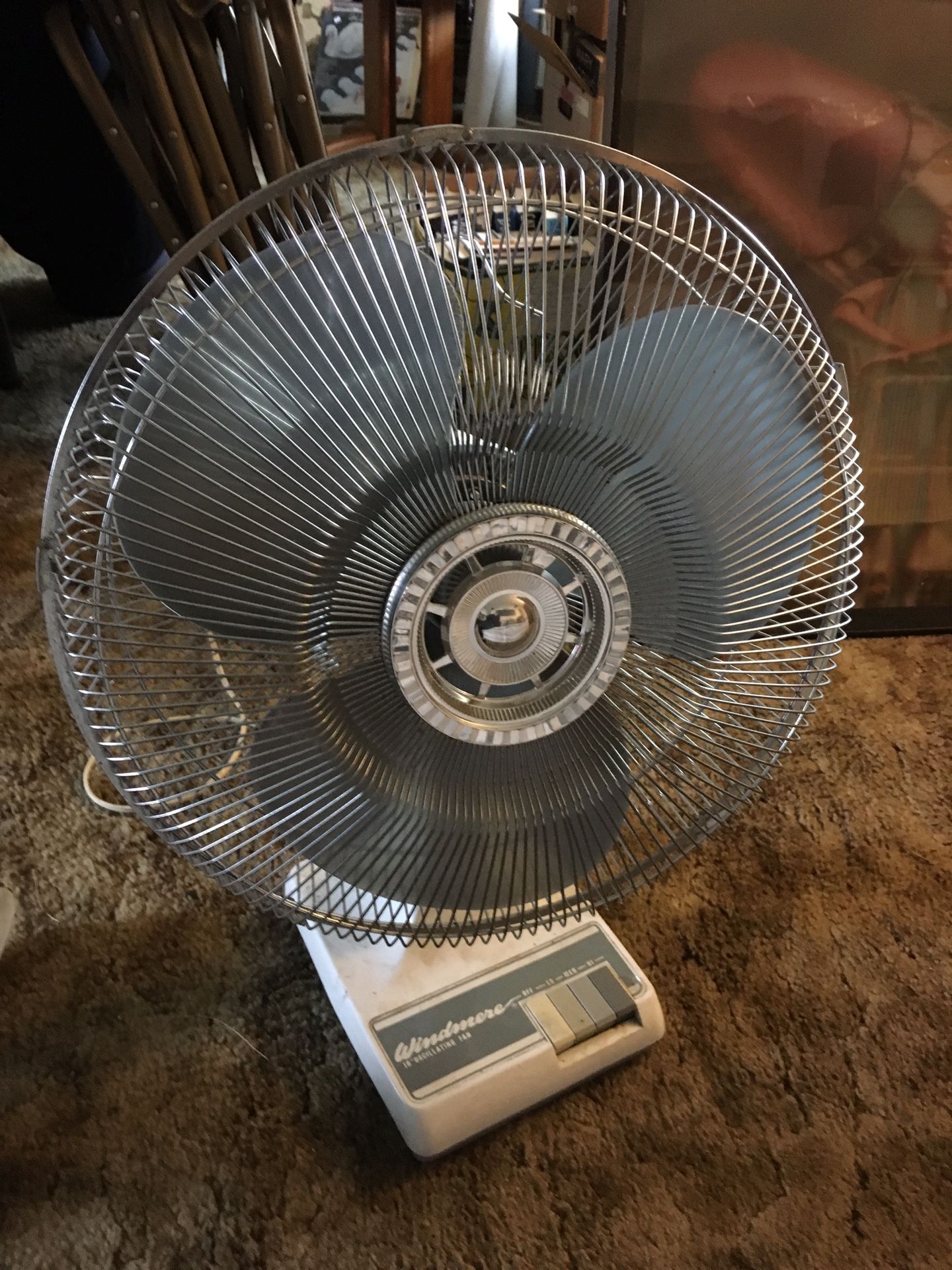 Vintage - Windmere Oscillating Fan Table Fan 3speeds