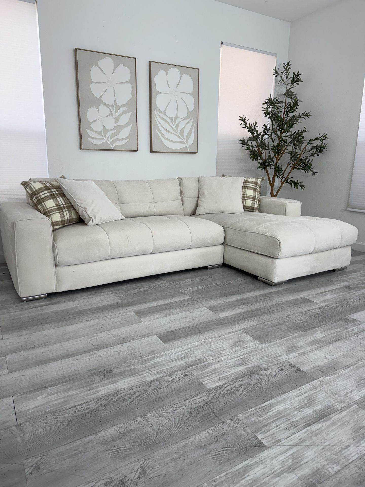 Sectional Couch Beige – Sofá Beige