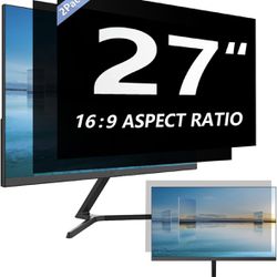 2 Pack] 27 Inch 16:9 Computer Privacy Screen Filter for Monitor