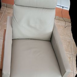West Elm Leather Sofa Recliner Chair