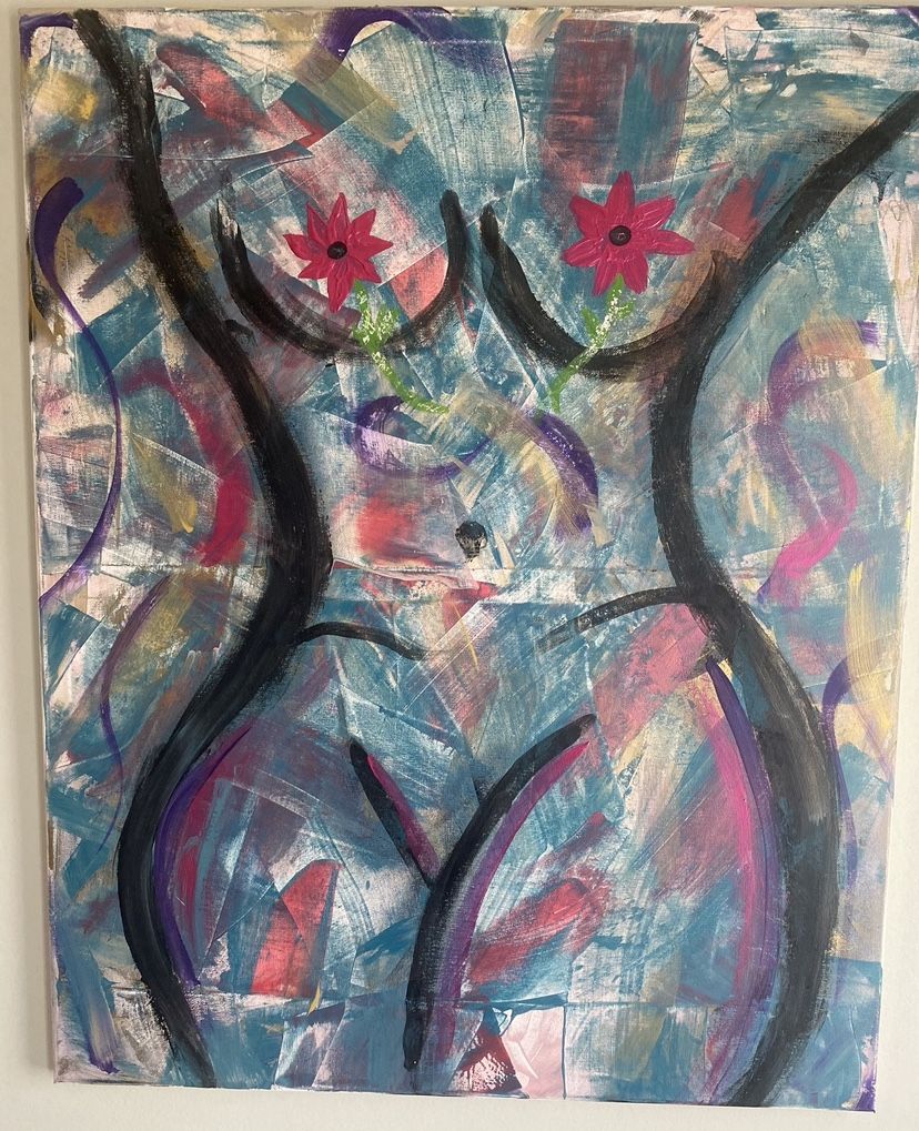 24x30 Feminine Beauty On Canvas Painting