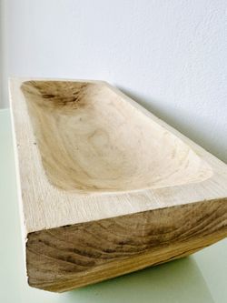 Carved Wooden Bowl Rustic