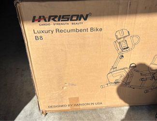 NEW IN BOX - HARISON B8 Luxury Recumbent Exercise Bike