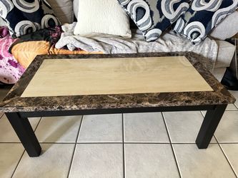 Coffee Table with Dark Legs