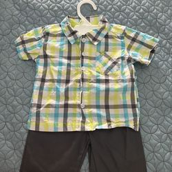 Cute Little Outfit. Shirt And Pants With Drawstring 