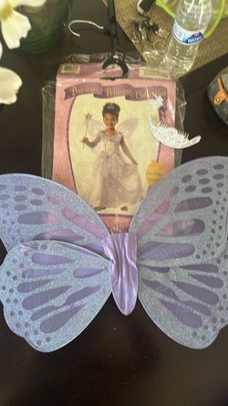 Precious princess Inc.  dress, wings. tiara,toddler m 3-4,  $12, no holds