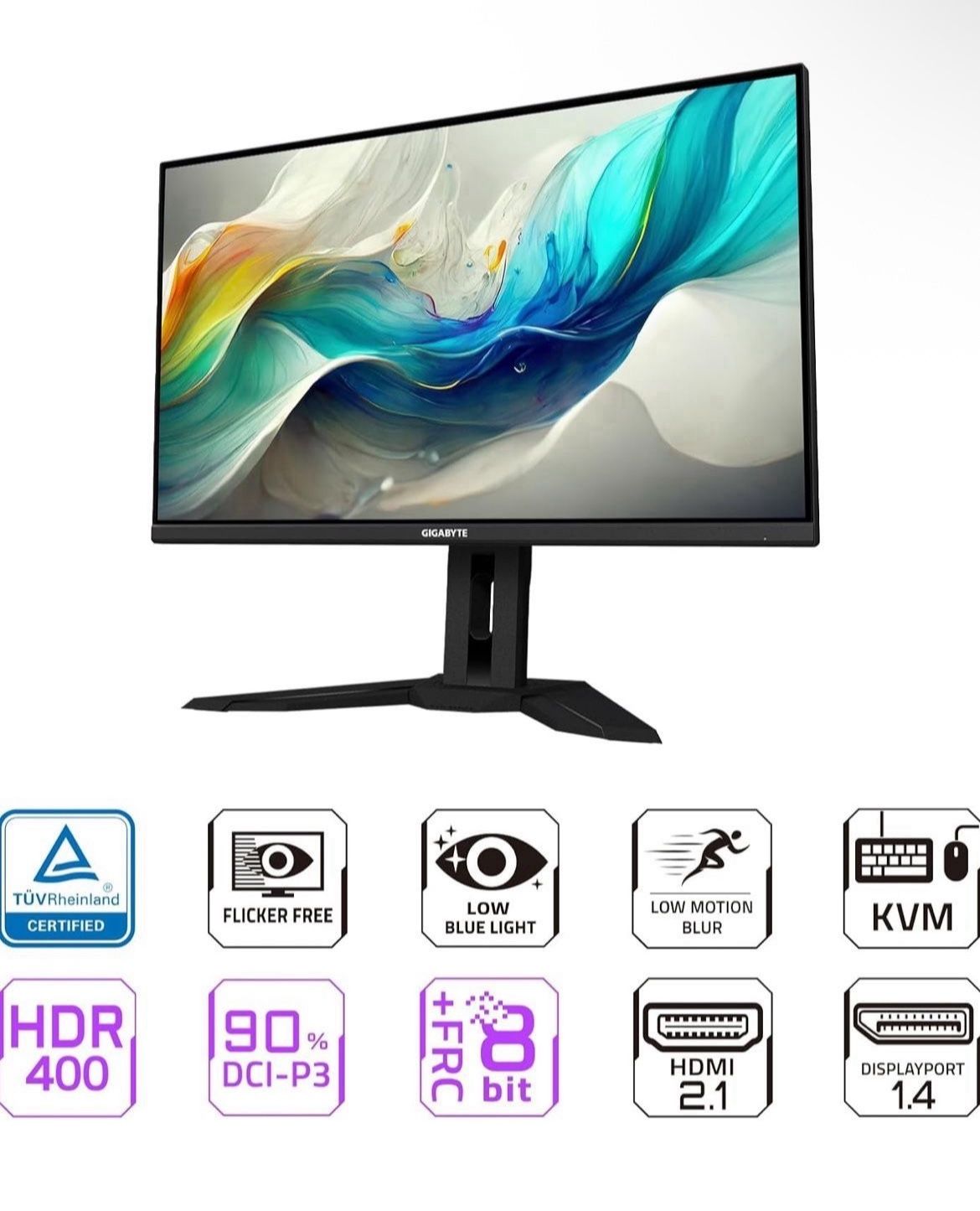 gigabyte m32u 32" 4k 144hz gaming monitor with ips