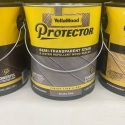 Yellawood Semi Transparent Stain, Smoky Gray 