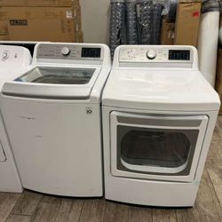 LG washer and dryer set electric with warranty
