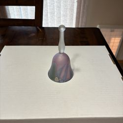 Hand painted glass bell 
