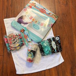 Elena Avalos Ribbon Letter Banner Kit , Cup Balloons, Blowouts 