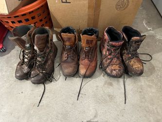 Hunting  hiking boots used. Broken for you already!