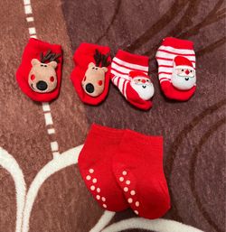 Baby Christmas socks