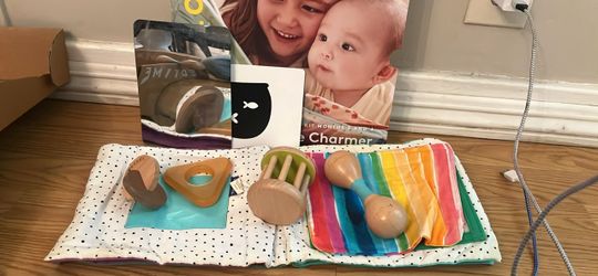 Lovevery The Charmer Play Kit Months 3-4 Baby Toys partial kit