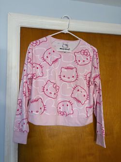 Hello Kitty Pink All-Over Print Sweatshirt