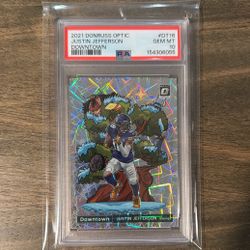 2021 Justin Jefferson Optic Downtown PSA 10
