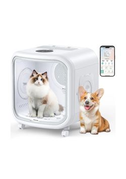 75L Large Automatic Pet Dryer Box for Cats & Small Dogs - App-Controlled, Ult...
